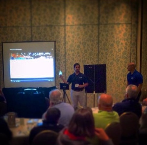 Dan delivering a presentation on video coaching to the Officiating Seminar at the 2015 BC Hockey Annual General Meeting. 